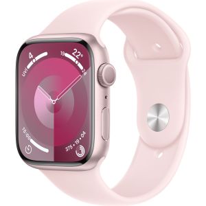 Apple Watch Series 9 GPS 45mm Pembe Alüminyum Kasa ve Uçuk Pembe Spor Kordon Akıllı Saat