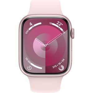 Apple Watch Series 9 GPS 45mm Pembe Alüminyum Kasa ve Uçuk Pembe Spor Kordon Akıllı Saat