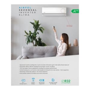 Airfel LTXM35N 12000 BTU R32 A++ Inverter Duvar Tipi Klima