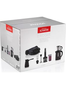 Schafer Ekoset Küçük Ev Aletleri-4 Lü Set-Siyah