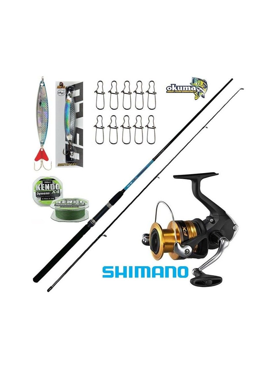 Shimano Fx 4000 Okuma G-Power 240 15-40 Spin Olta Seti