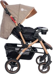 4 Baby AB350 Active Plus Gold Çift Yönlü Bebek Arabası Kahverengi