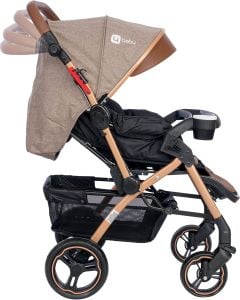 4 Baby AB350 Active Plus Gold Çift Yönlü Bebek Arabası Kahverengi
