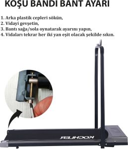 Kochler Uygulama Bağlantılı Uzaktan Kumandalı Katlanabilir Yürüyüş ve Koşu Bandı