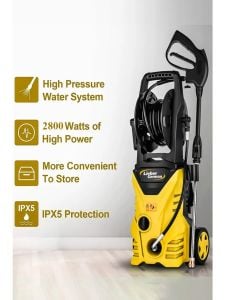 Lieber German LG150 Max 150 Bar Bakır Sargılı Musluk ve Kovadan Çekme Yüksek Basınçlı Bahçe Oto Yıkama Makinesi