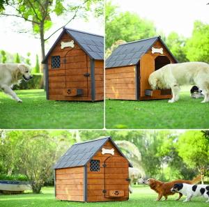Mandu Isı Yalıtımlı XLarge Ahşap Köpek Kulübesi