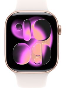 Apple Watch Series 11 GPS 46mm Roze Altın Rengi Alüminyum Kasa ve Bulut Pembesi Spor Kordon Akıllı Saat