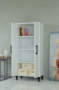 Mobilique 100 Mdf Cok Amacli Kiler Dolabi Beyaz