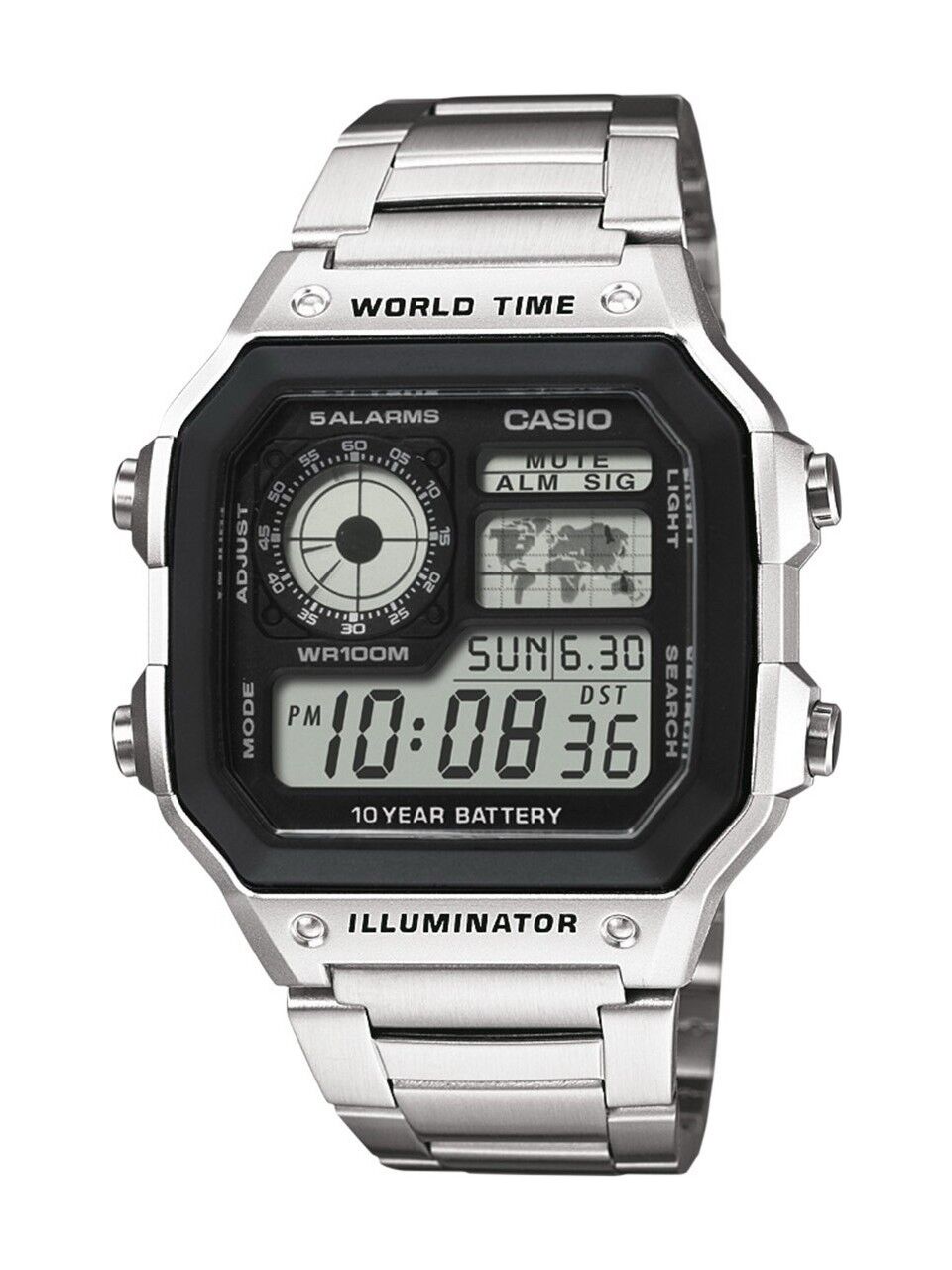 Casio Standart AE-1200WHD-1AVDF Çelik Kordon Erkek Kol Saati