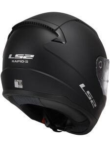 LS2 Rapid 2 Mat Siyah Full Face Motor Kaskı
