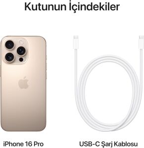 Apple iPhone 16 Pro 128 GB Çöl Titanyum