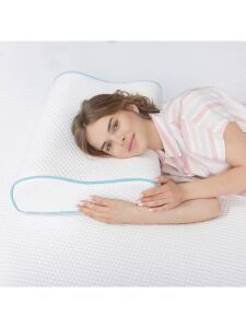 Visco Foam 60x40 cm Çift Boyun Destekli Ortopedik Visco Yastık