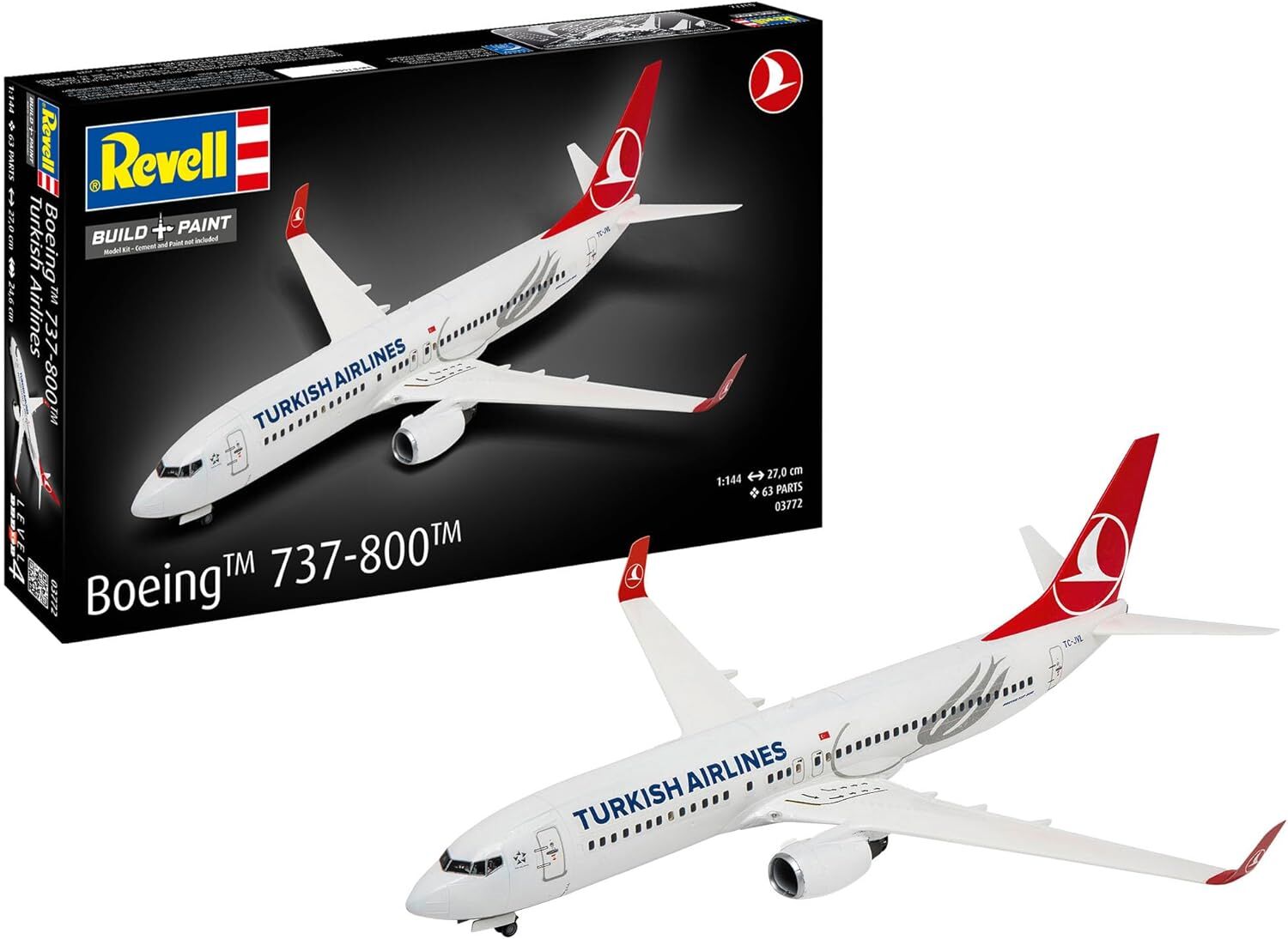 Revell 1:144 Boeing 737-800 Türk Hava Yolları 03772 Maket Seti