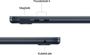MacBook Air M4 16 GB 256 GB SSD 13.6'' MW123TU/A Gece Yarısı