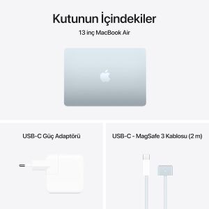 MacBook Air M4 16 GB 256 GB SSD 13.6'' MC6T4TU/A Gök Mavisi