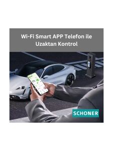 Schoner 22 kW T2 Kablolu Elektrikli Araç Şarj İstasyonu