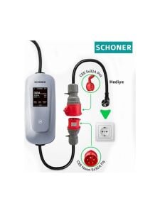 Schoner 22 kW T2 Kablolu Elektrikli Araç Şarj İstasyonu
