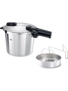 Fissler Vitaquick Premium Buhar Aparatlı 6 lt Düdüklü Tencere