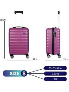 Vegmann Delphin ABS Mor Kabin Boy Valiz