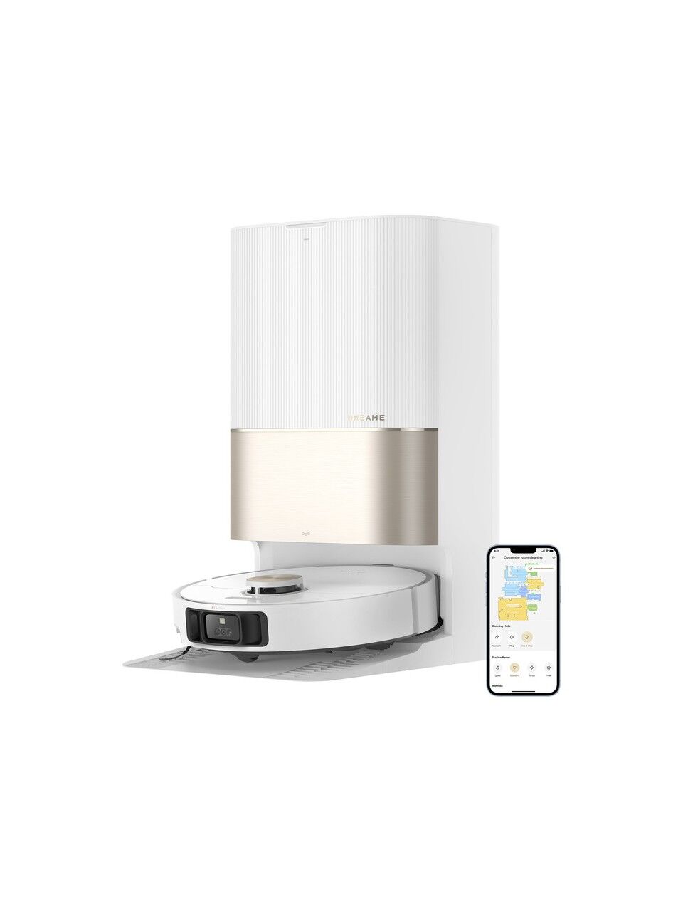 Dreame X40 Ultra Beyaz Çöp İstasyonlu Akıllı Robot Süpürge