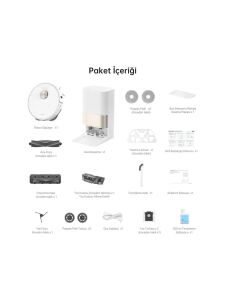 Dreame X40 Ultra Beyaz Çöp İstasyonlu Akıllı Robot Süpürge