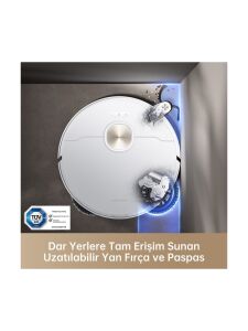 Dreame X40 Ultra Beyaz Çöp İstasyonlu Akıllı Robot Süpürge