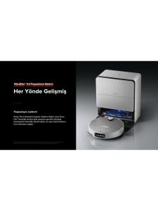 Roborock Saros 10 Çöp İstasyonlu Beyaz Akıllı Robot Süpürge