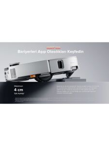 Roborock Saros 10 Çöp İstasyonlu Beyaz Akıllı Robot Süpürge