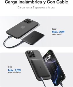 Baseus PicoGo AM41 Ultra Slim Siyah 5000 mAh Hızlı Şarj MagSafe Powerbank
