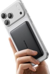 Baseus PicoGo AM41 Ultra Slim Siyah 5000 mAh Hızlı Şarj MagSafe Powerbank