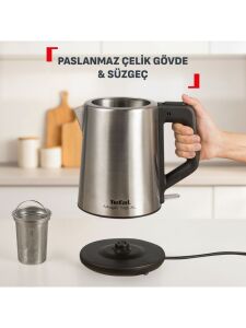 Tefal Magic Tea XL 1650 W Çelik Inox Çay Makinesi