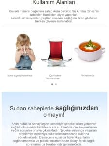 İhlas Aura Cebilon Silver Su Arıtma Cihazı