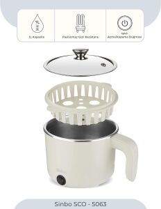 Sinbo SCO-5063 Çok Fonksiyonlu Buharlı Pişirici