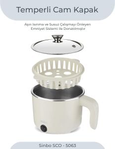 Sinbo SCO-5063 Çok Fonksiyonlu Buharlı Pişirici