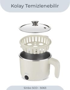 Sinbo SCO-5063 Çok Fonksiyonlu Buharlı Pişirici