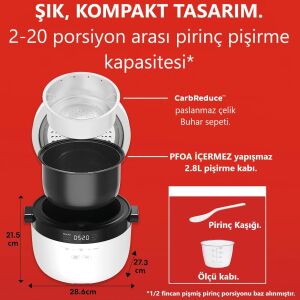 Instant Pot Rice Cooker 2.8 lt Buharlı Pişirici