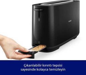 Philips Daily Collection HD2590/90 Siyah Ekmek Kızartma Makinesi