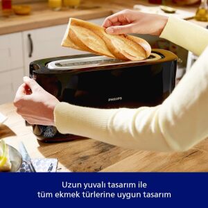 Philips Daily Collection HD2590/90 Siyah Ekmek Kızartma Makinesi