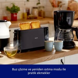 Philips Daily Collection HD2590/90 Siyah Ekmek Kızartma Makinesi