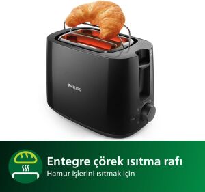 Philips HD2581/90 Siyah Daily Collection Ekmek Kızartma Makinesi