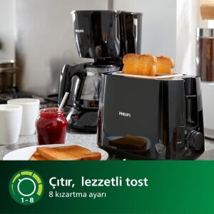 Philips HD2581/90 Siyah Daily Collection Ekmek Kızartma Makinesi
