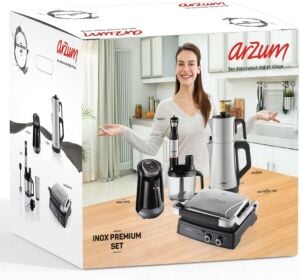 Arzum AR9026 Pro Premium 4'lü Inox Elektronik Çeyiz Seti