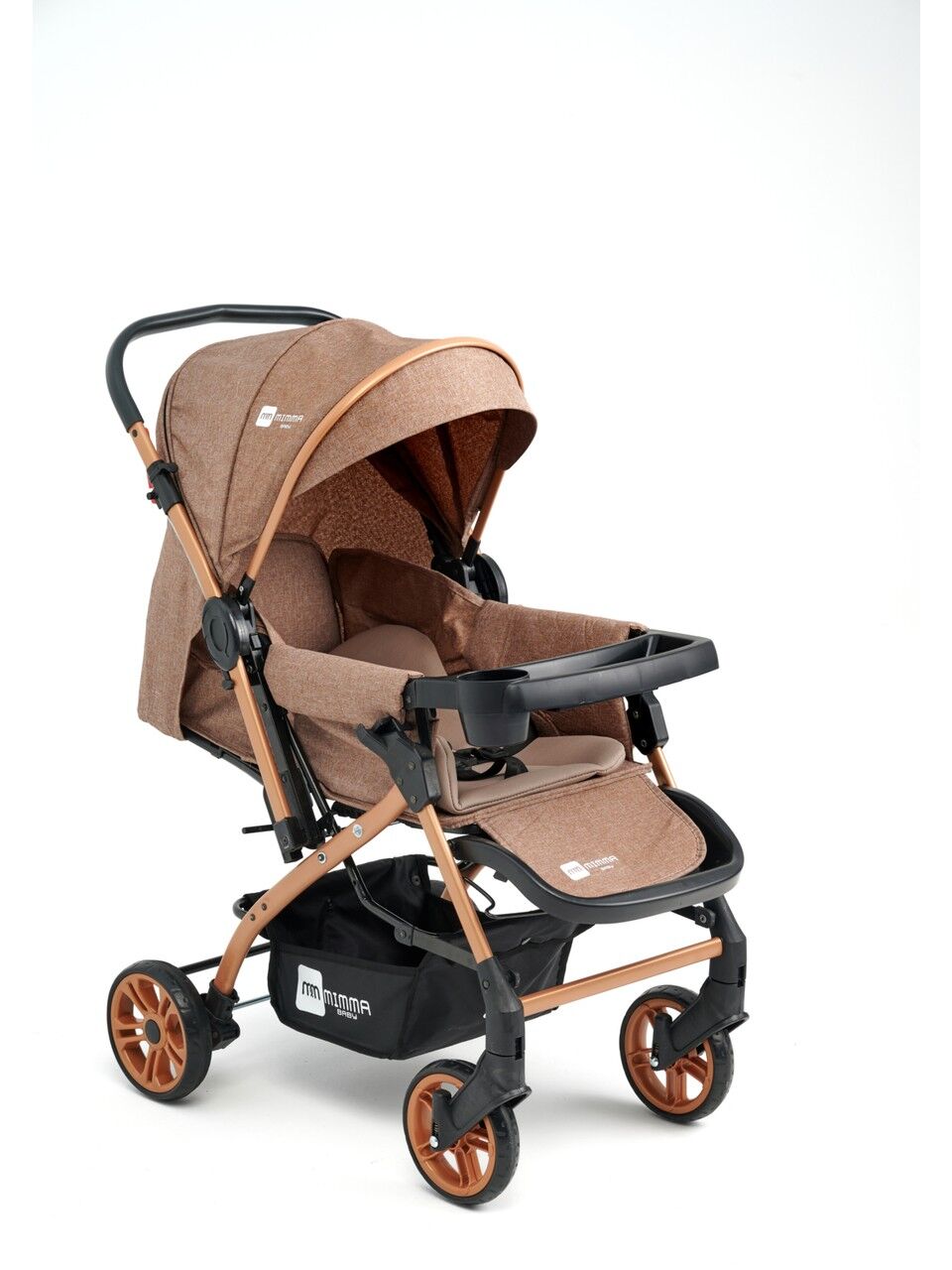 Mimma Baby Life Gold Çift Yön Bebek Arabası Kahverengi
