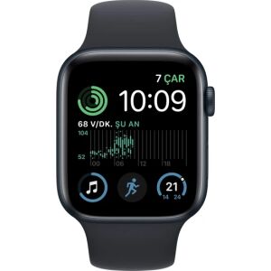 Apple Watch Se Gps 44MM Midnight Aluminium Case With Midnight Sport Band - Regular MNK03TU/A