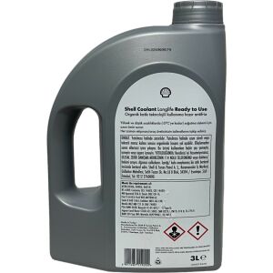 Shell Coolant Longlife Concentrate 3 Litre Kırmızı Antifriz (Üretim Yılı:2023)