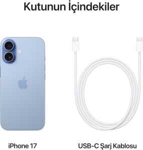 Apple iPhone 17 256 GB Mavi