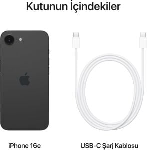 Apple iPhone 16e 128 GB Siyah