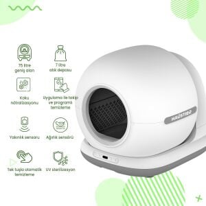 Haustier CB001 Akıllı Otomatik Kedi Tuvaleti