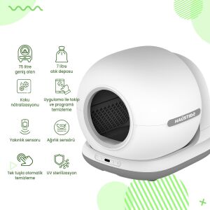 Haustier CB001 Akıllı Otomatik Kedi Tuvaleti