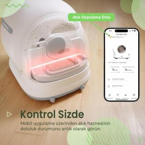 Haustier CB001 Akıllı Otomatik Kedi Tuvaleti